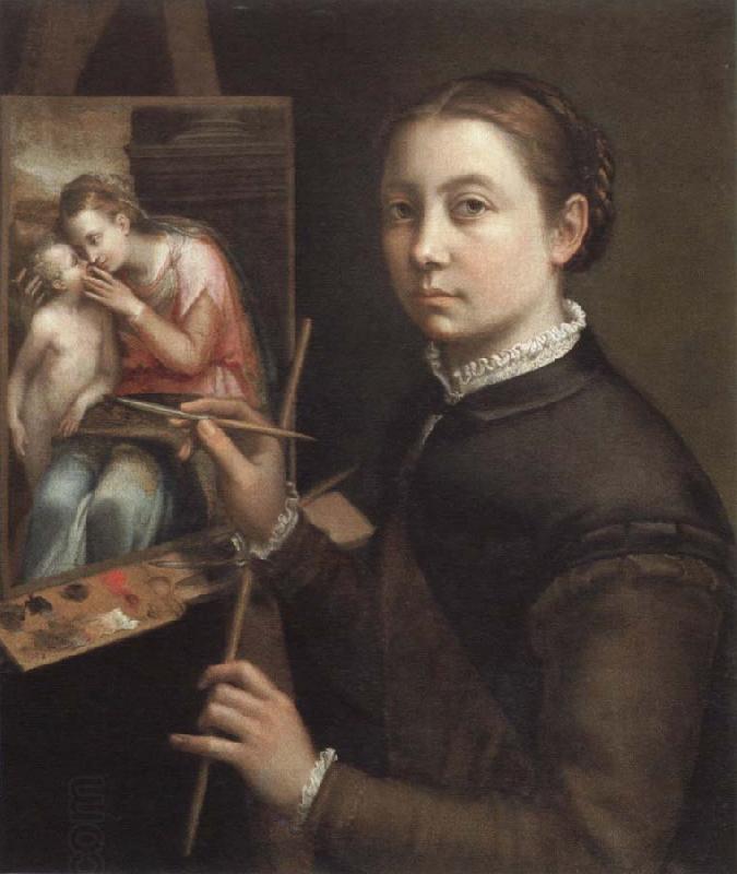 Sofonisba Anguissola self portrait at the easel China oil painting art